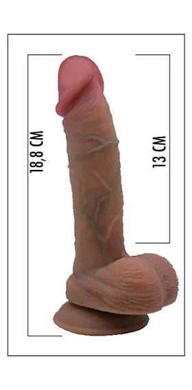 Model D01 Silicone Dildo 7“ 1706490 - immagine 4