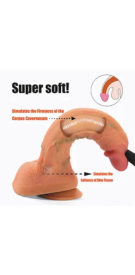 Model D04 Silicone Dildo 8“ 1707336 - immagine 3