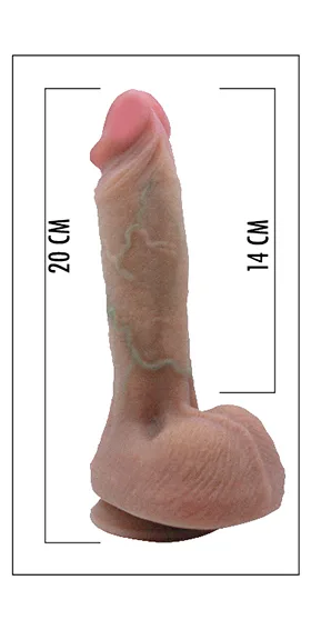 Model D04 Silicone Dildo 8“ 1707336 - immagine 4