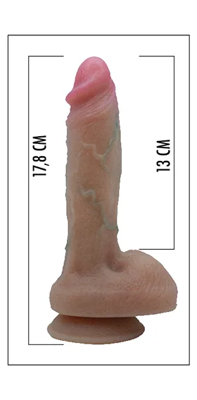 Model D08 Silicone Dildo 7“ 1707374 - immagine 4
