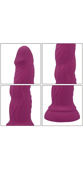 Model D18 – Purple Silicone Dildo 7” 1709170 - immagine 3