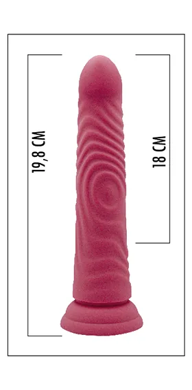 Model D20 – Pink Silicone Dildo 7,8” 1713726 - immagine 4