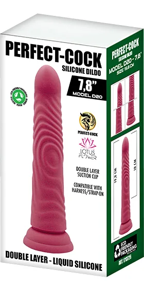 Model D20 – Pink Silicone Dildo 7,8” 1713726 - immagine 5