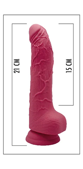 Model D23 – Pink Silicone Dildo 8,2” 1719186 - immagine 4