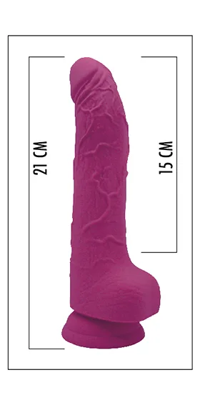Model D23 – Purple Silicone Dildo 8,2” 1719193 - immagine 4