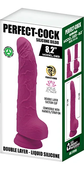 Model D23 – Purple Silicone Dildo 8,2” 1719193 - immagine 5