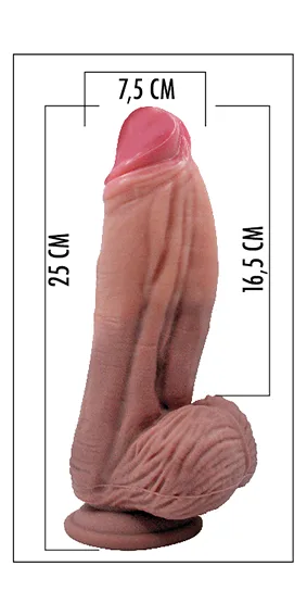 Model S70 Silicone Dildo 9,8" 1722537 - immagine 3