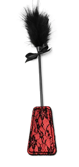 Spanker with plume DLS-018 Red