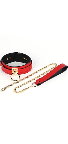 Collar With Chain DLS-024 Red