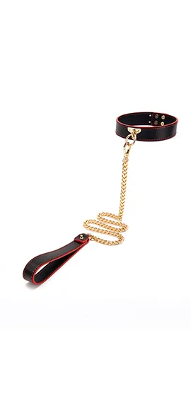 Collar With Chain DLS-028 Black/red