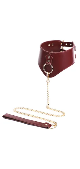 Collar With Chain DLS-030 Red